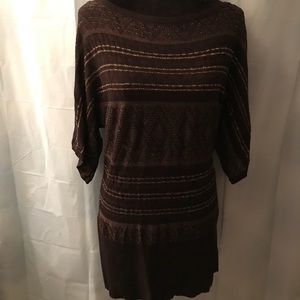 🦋 WHBM Sweater Dress, Black & Shimmer!